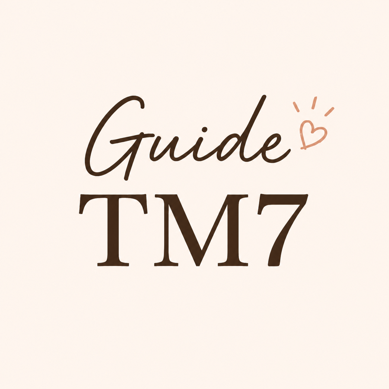 Vidéo guide TM7 (bon -20% plus dispo en 2026)